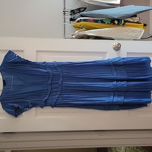 Seria pleated midi dress anthroplogie